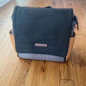 Petunia Pickle Bottom Boxy Diaper BackPack Camel/ Graphite